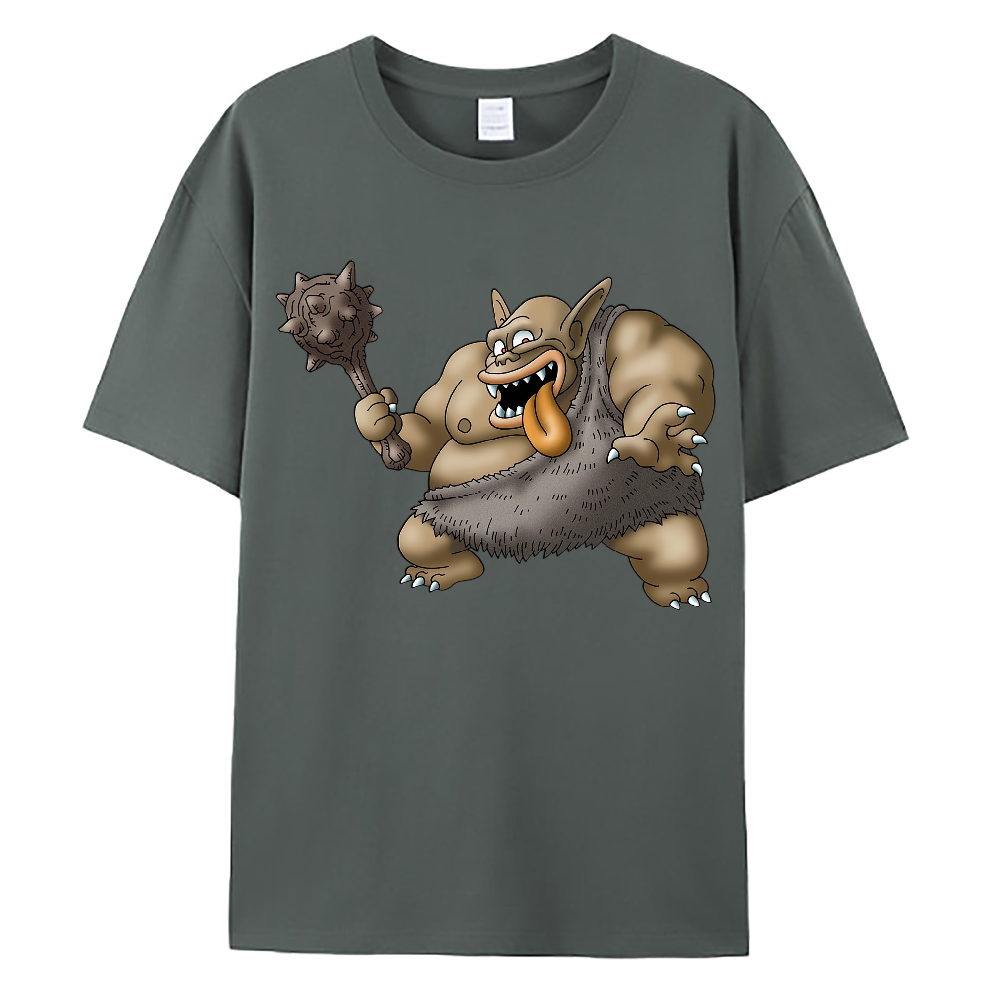 （画像用） ドラゴンクエスト Doragon Kuesuto Dragon Quest 綿100％ メンズ半袖Tシャツ｜肌触りやわらか＆通気性